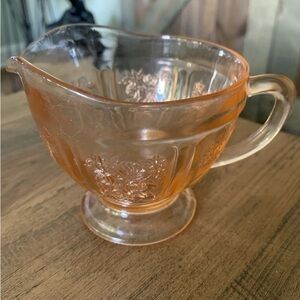 Vintage Federal Glass Co. Pink Depression creamer